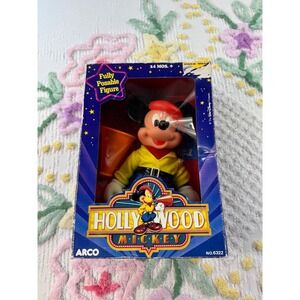 Vintage Arco Hollywood Mickey Mouse Posable Figure Director Megaphone No. 6322